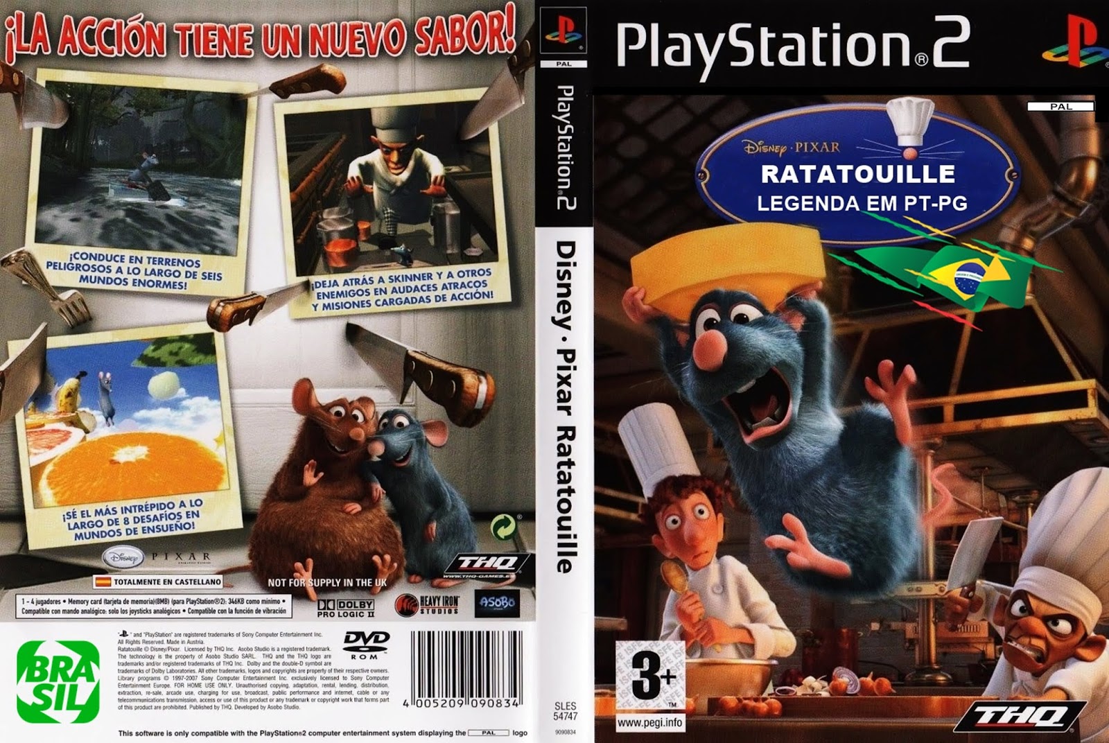 Ratatouille - Xbox 360 e PS2 - AVENTURAS NA COZINHA - parte 3 